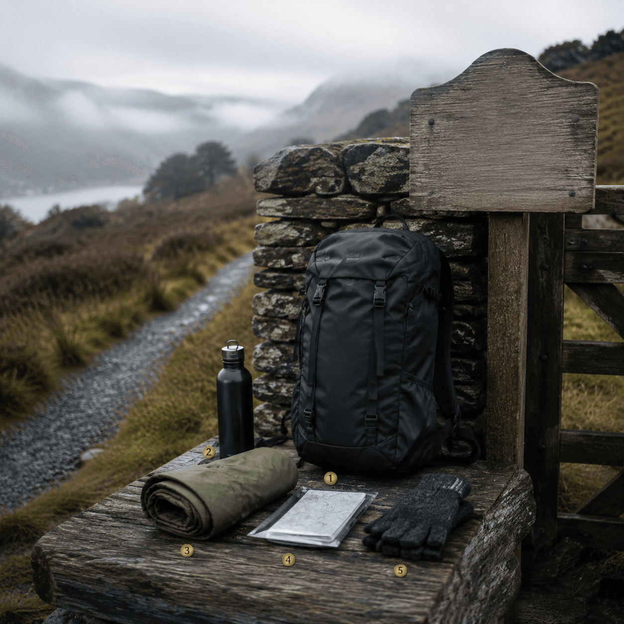 Estate Gate Reset — an ordered day-kit board inspired by Alvie estate gate